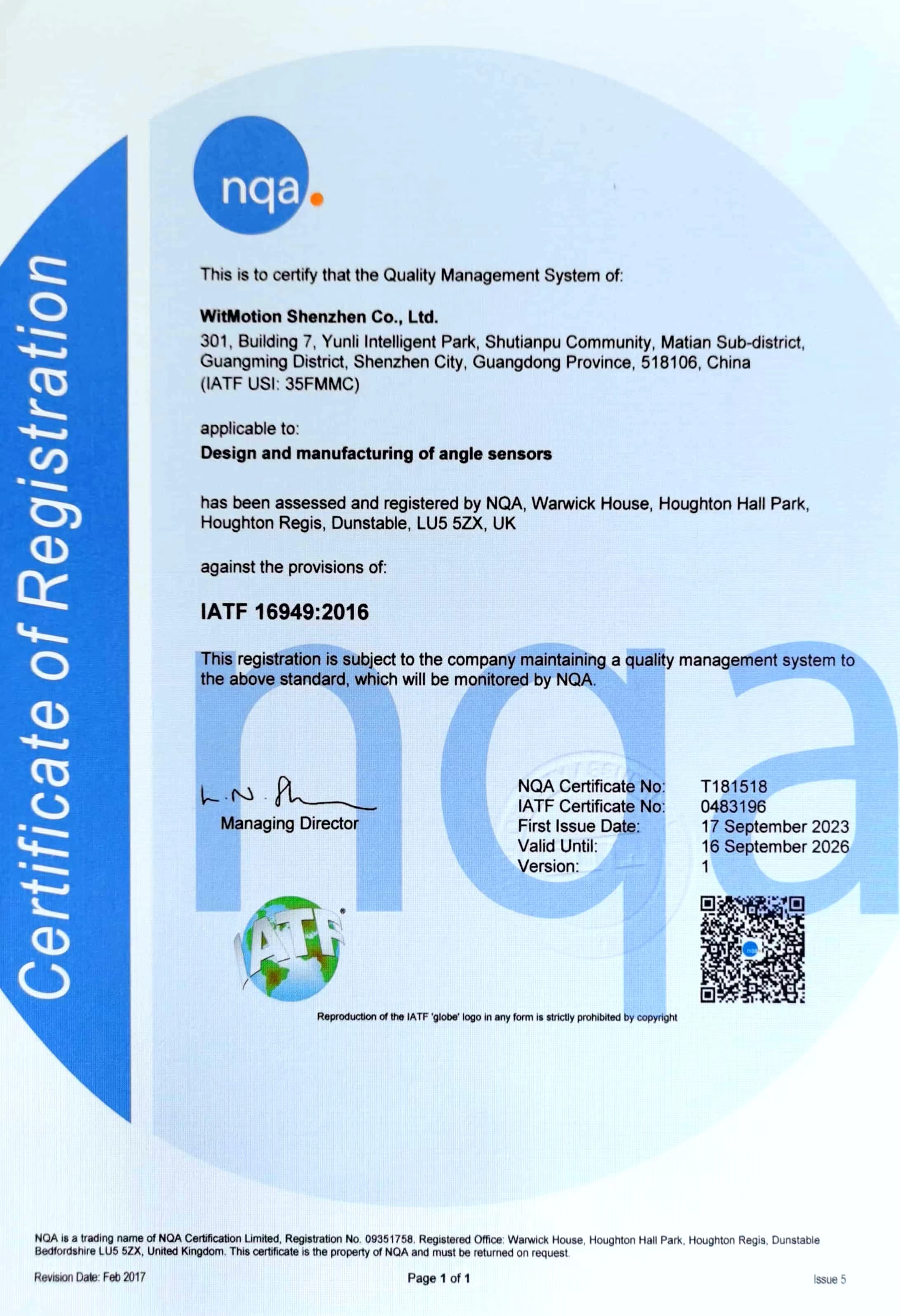 IATF 16949: Automotive Quality Management Systems