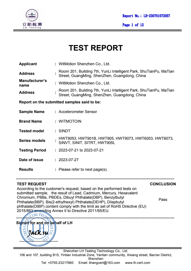 Restriction of Hazardous Substances in Electrical and Electronic Equipment (RoHS)